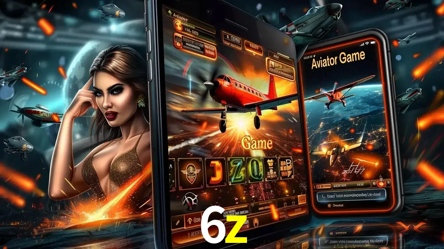 Mulher estilosa cercada por telas que exibem a jogabilidade do Aviator, capturando a intensidade e a estratégia deste popular crash game oferecido pelo 6z.